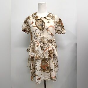 Kimchi Blue Orange and Cream Dress NWOT